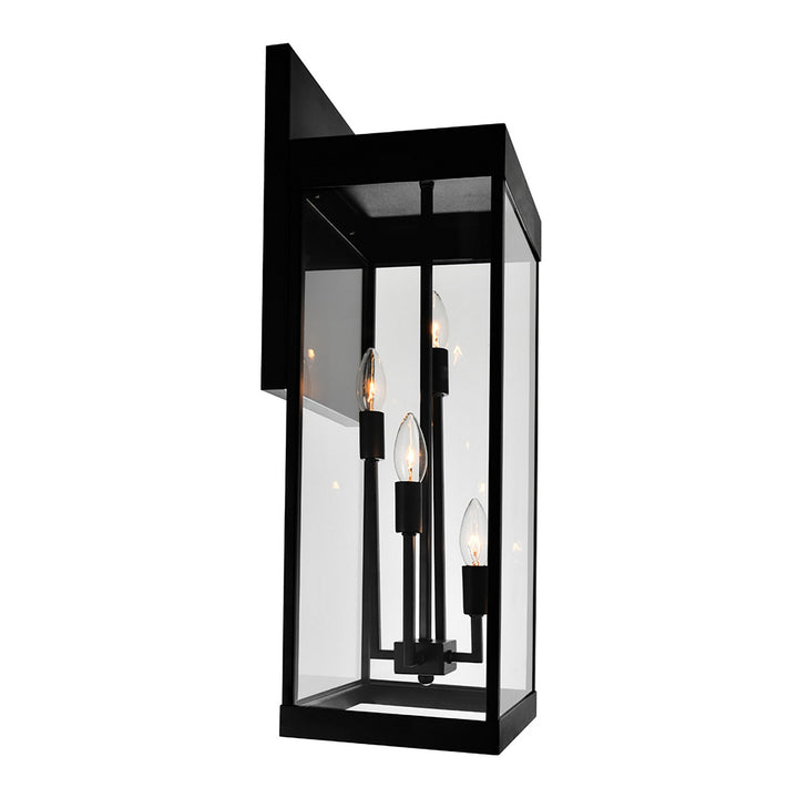 Cwi Lighting 1695W8-4-101  Windsor Outdoor Black