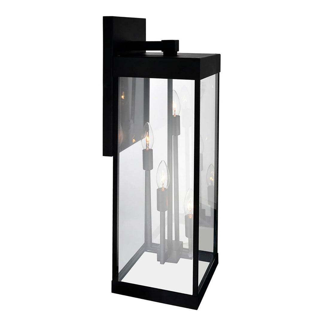 Cwi Lighting 1695W8-4-101  Windsor Outdoor Black