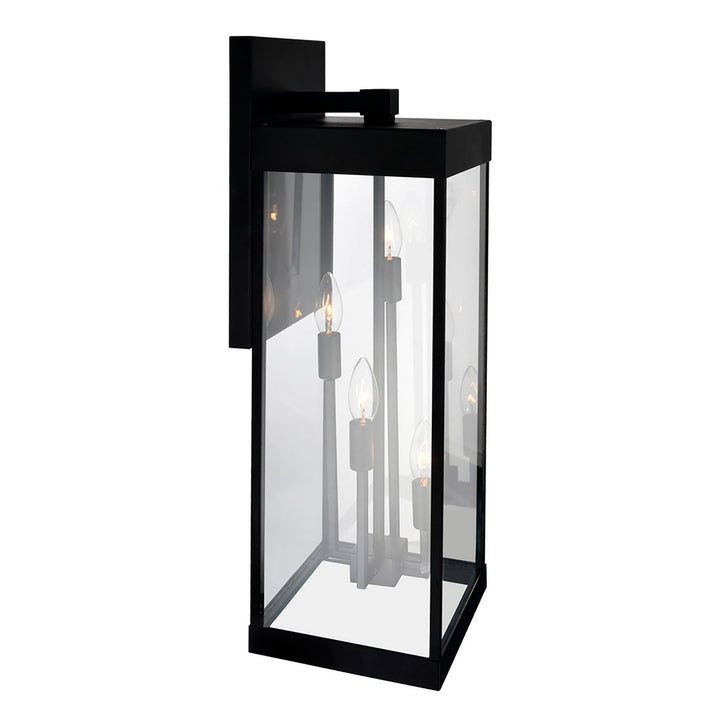 Cwi Lighting 1695W8-4-101  Windsor Outdoor Black