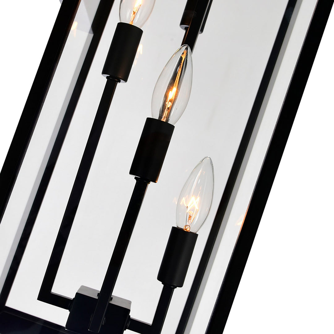Cwi Lighting 1695W8-4-101  Windsor Outdoor Black