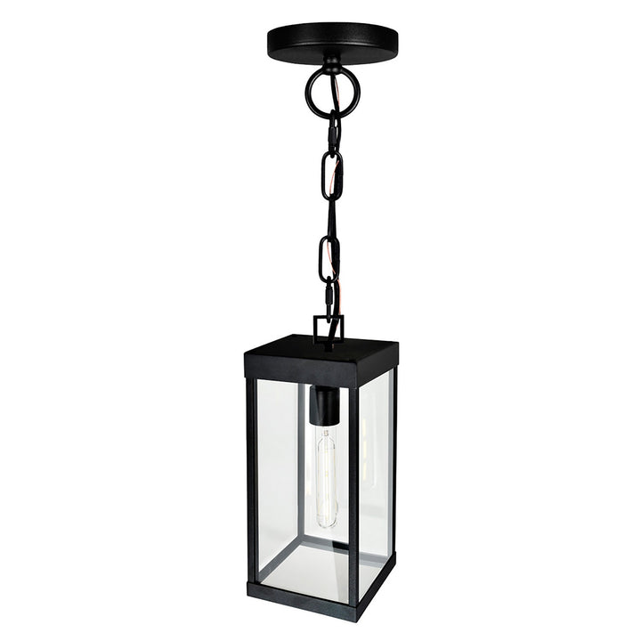 Cwi Lighting 1695P7-1-101  Windsor Outdoor Black