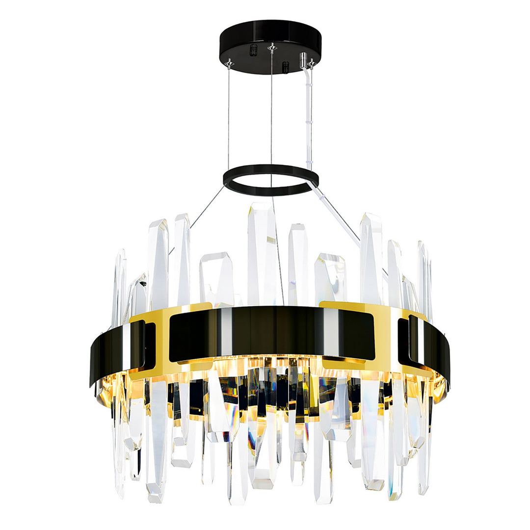 CWI Aya 1592P18-612 Chandelier Light - Pearl_Black_Titanium_Gold