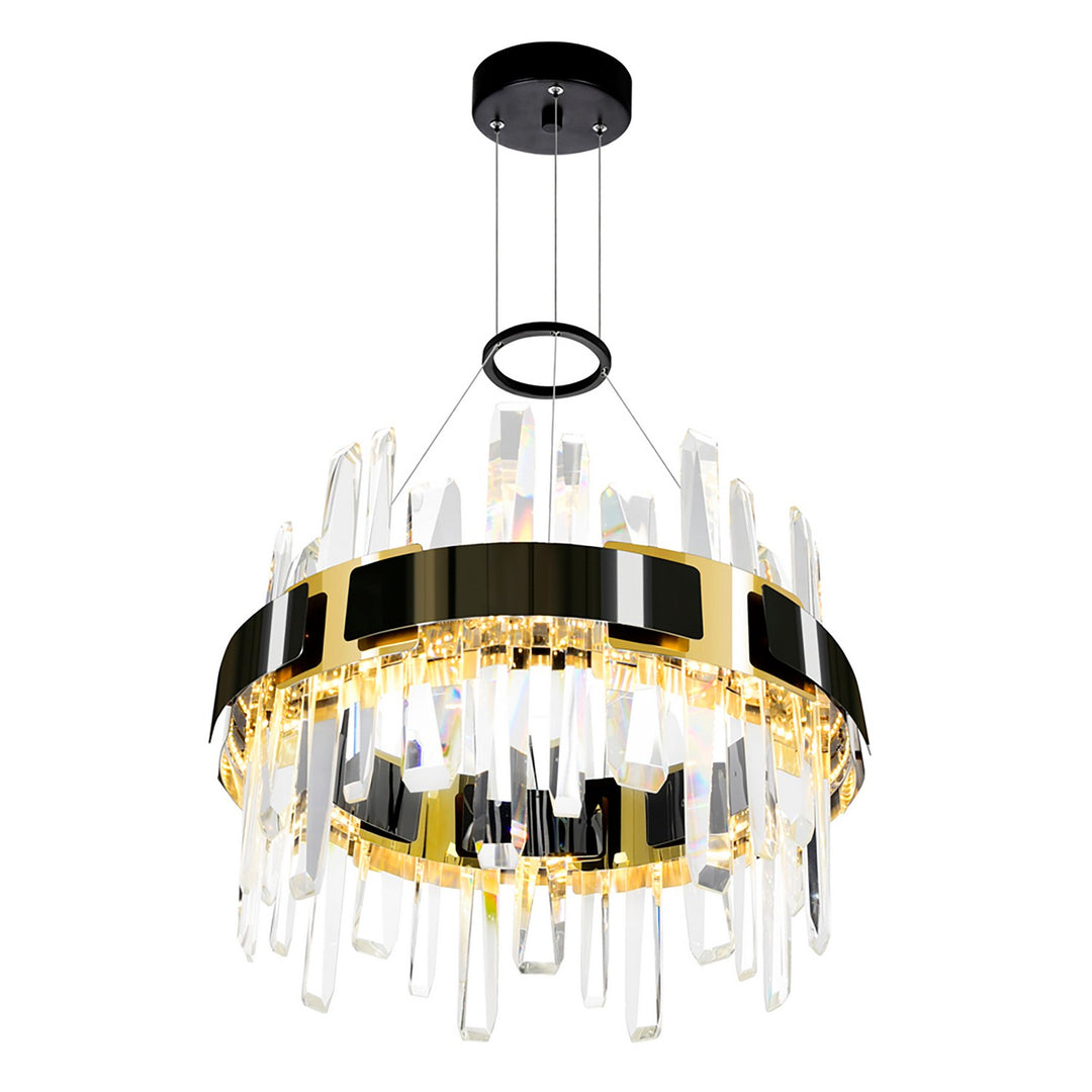 CWI Aya 1592P18-612 Chandelier Light - Pearl_Black_Titanium_Gold