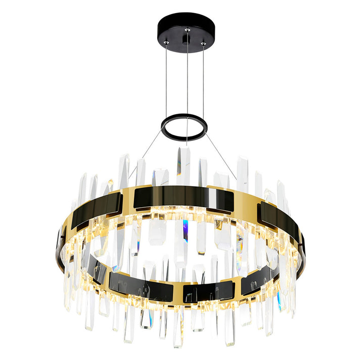 CWI Aya 1592P24-612 Chandelier Light - Pearl_Black_Titanium_Gold