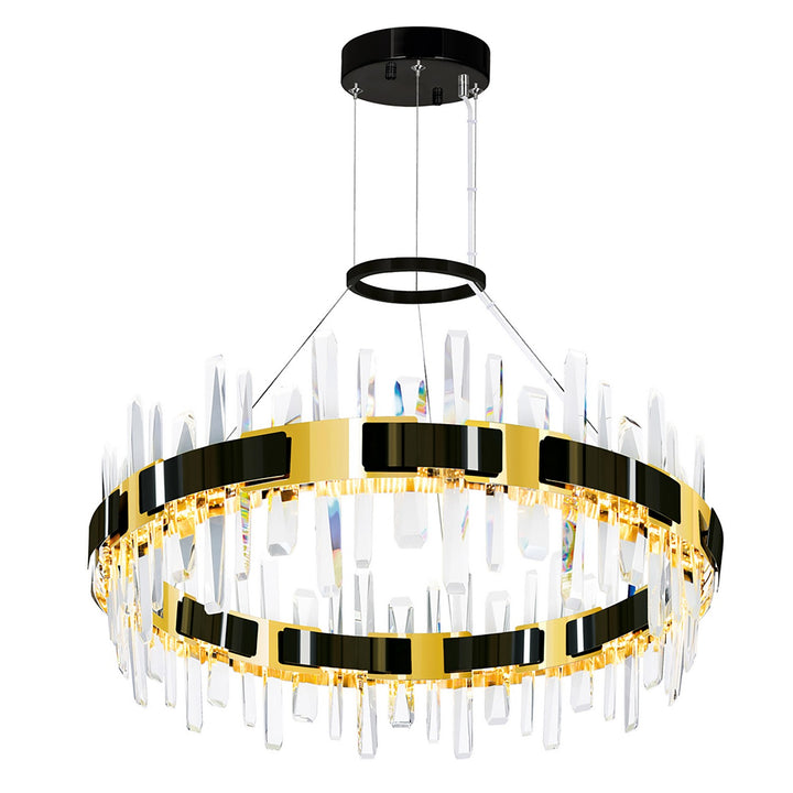 CWI Aya 1592P32-612 Chandelier Light - Pearl_Black_Titanium_Gold