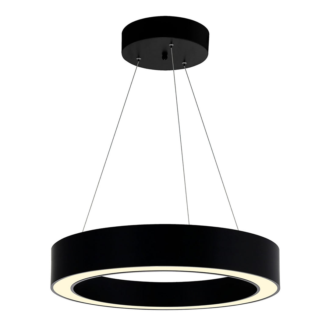 CWI Ringer 1131P12-101 Pendant Light - Black