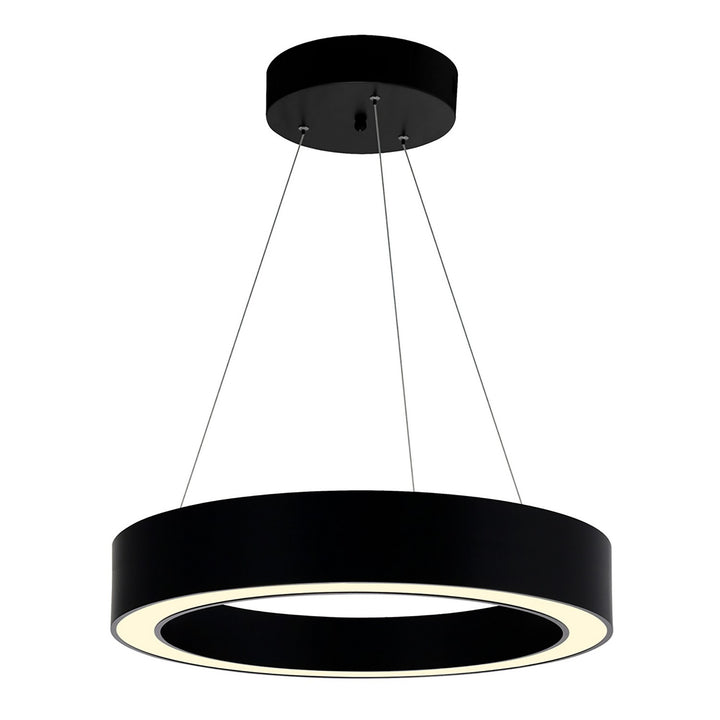 CWI Ringer 1131P12-101 Pendant Light - Black