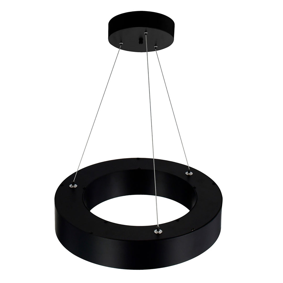 CWI Ringer 1131P12-101 Pendant Light - Black