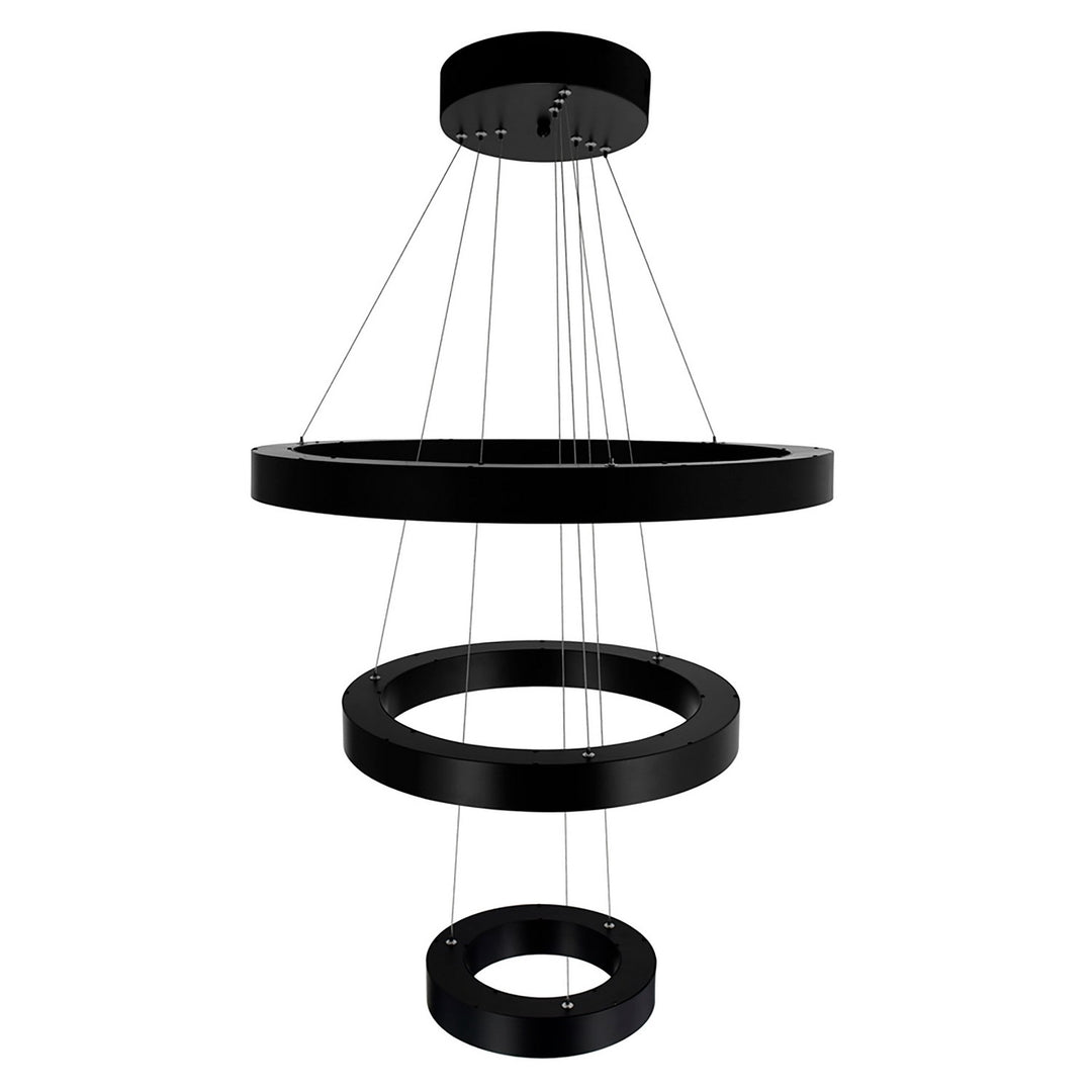 CWI Ringer 1131P28-3-101 Pendant Light - Black