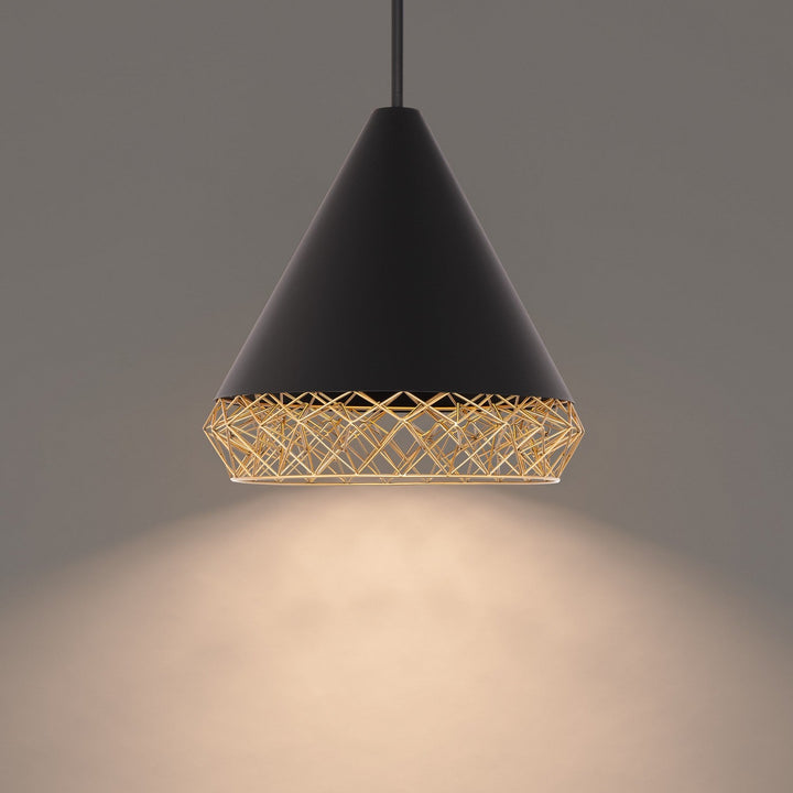 WAC Lacey PD-45322-BK/GO Pendant Light - Black/Gold