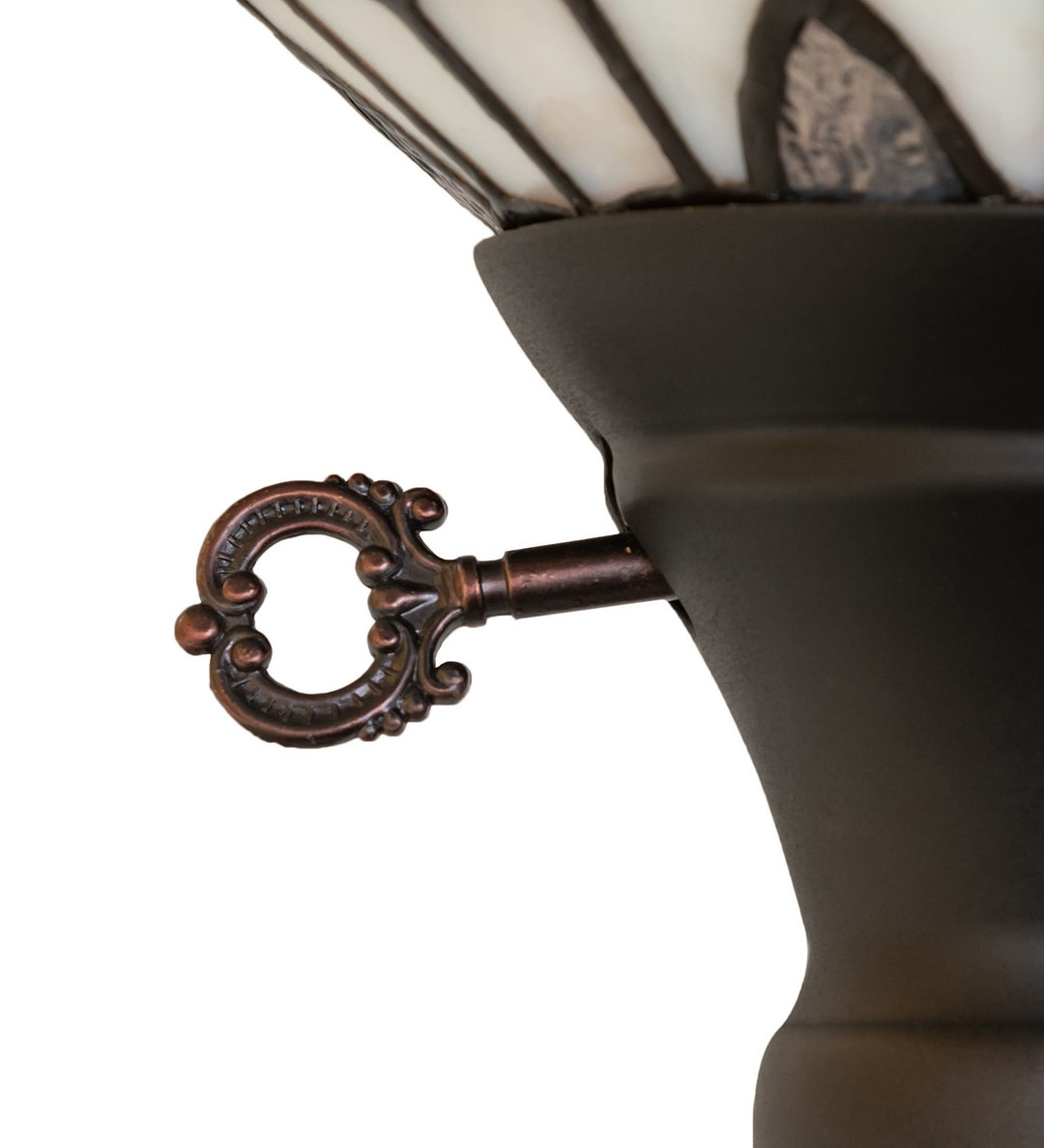 Meyda Tiffany Lighting 255708 Angelica One Light Torchiere Lamp Bronze / Dark