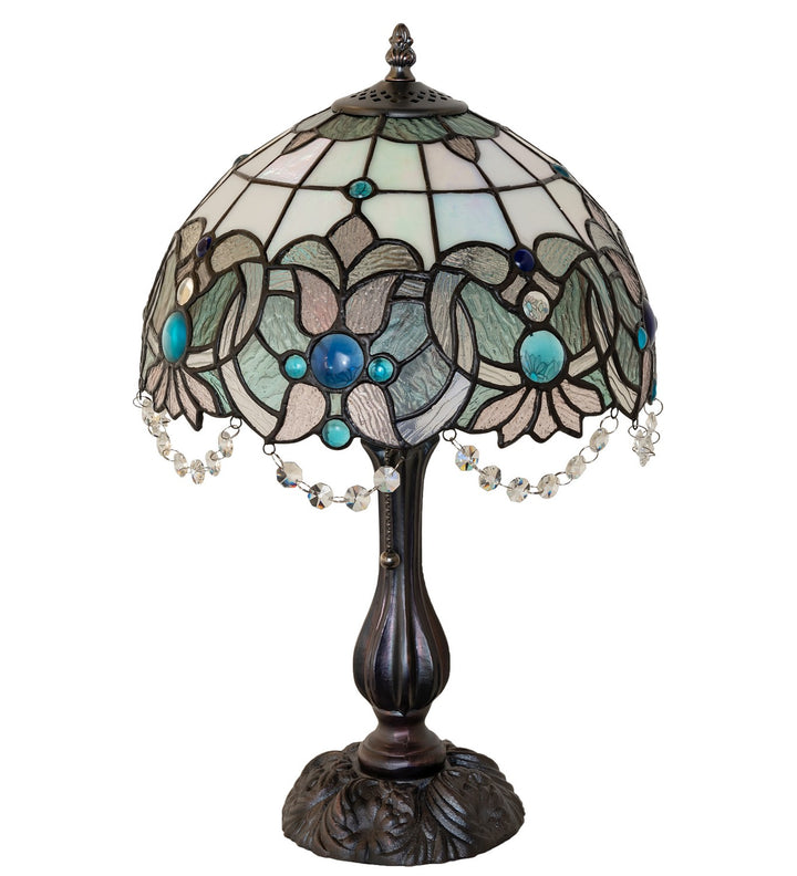 Meyda Tiffany Lighting 255710 Angelica One Light Table Lamp Lamp Bronze / Dark