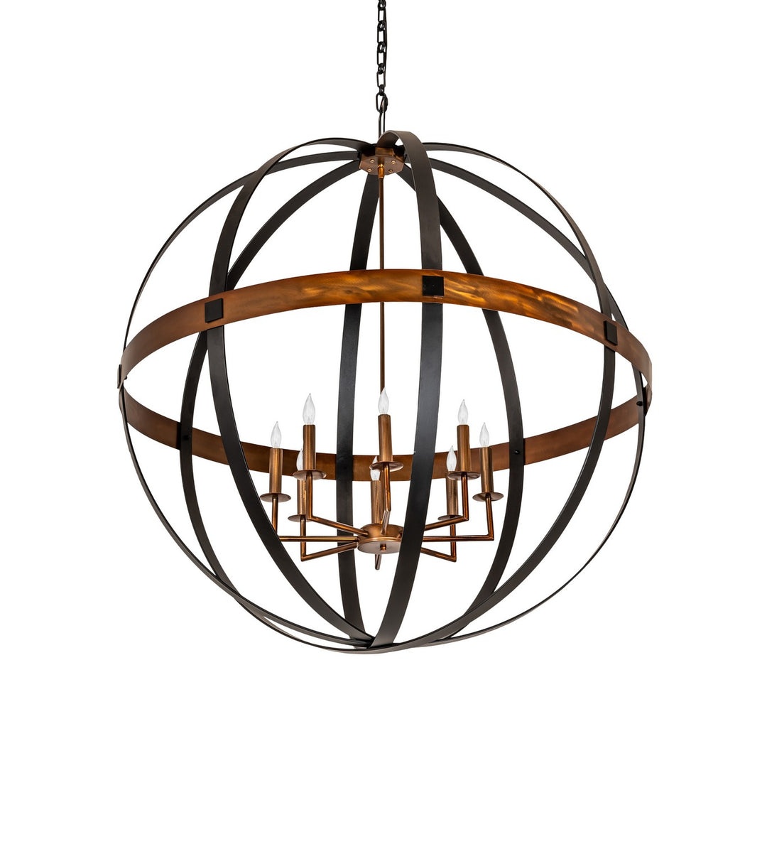 Meyda Tiffany Atlas 256625 Chandelier Light - Copper