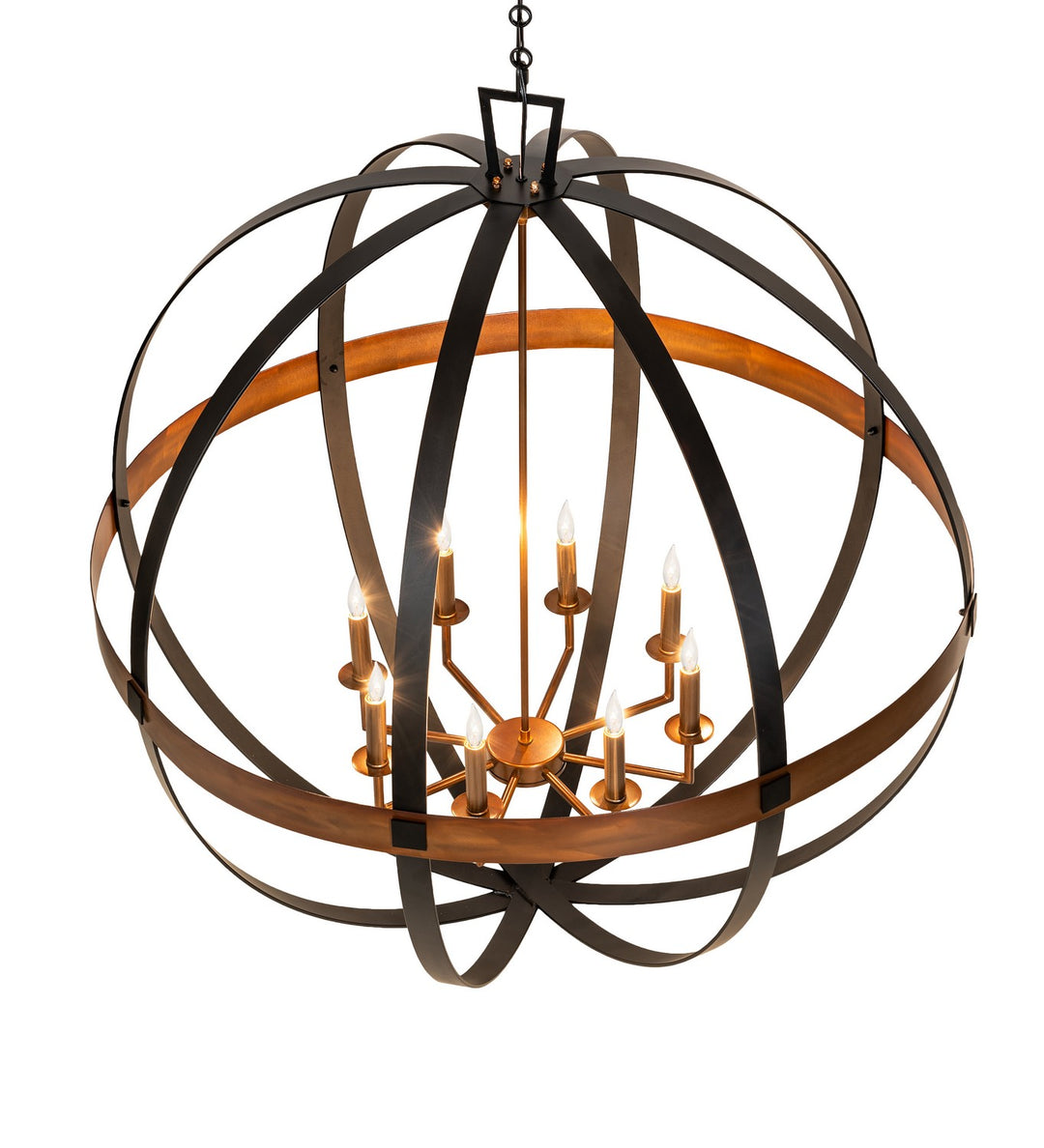 Meyda Tiffany Atlas 256625 Chandelier Light - Copper