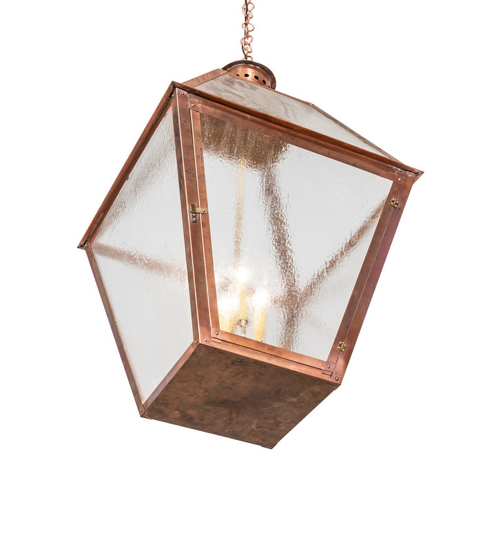 Meyda Tiffany Lighting 258708 Falmouth Led Pendant Outdoor Copper/Antique/Verde