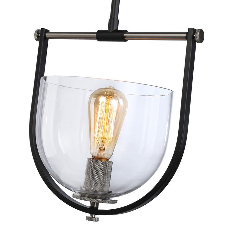 Artcraft Cheshire AC11741NB Pendant Light - Black & Nickel