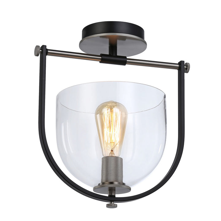 Artcraft Cheshire AC11743NB Ceiling Light - Black & Nickel