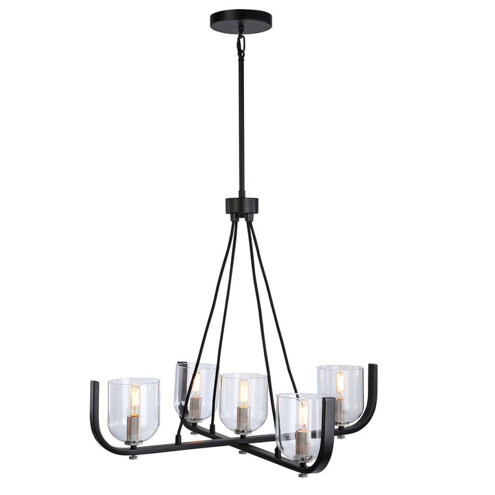 Artcraft Cheshire AC11746NB Chandelier Light - Black & Nickel