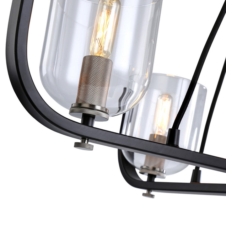 Artcraft Cheshire AC11746NB Chandelier Light - Black & Nickel