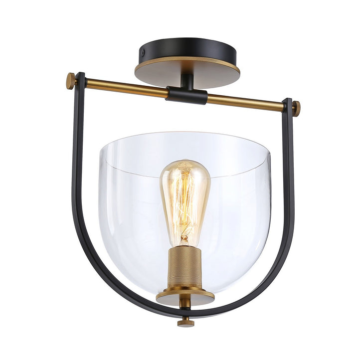 Artcraft Cheshire AC11743BB Ceiling Light - Black & Brass