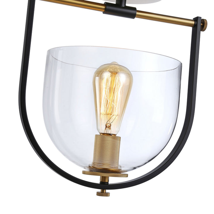 Artcraft Cheshire AC11743BB Ceiling Light - Black & Brass