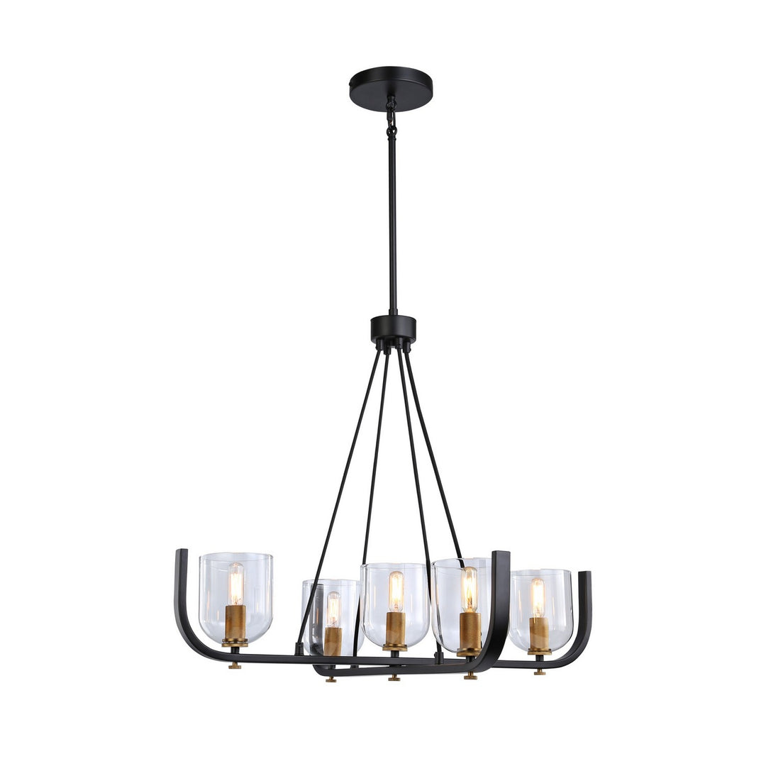 Artcraft Cheshire AC11746BB Chandelier Light - Black & Brass