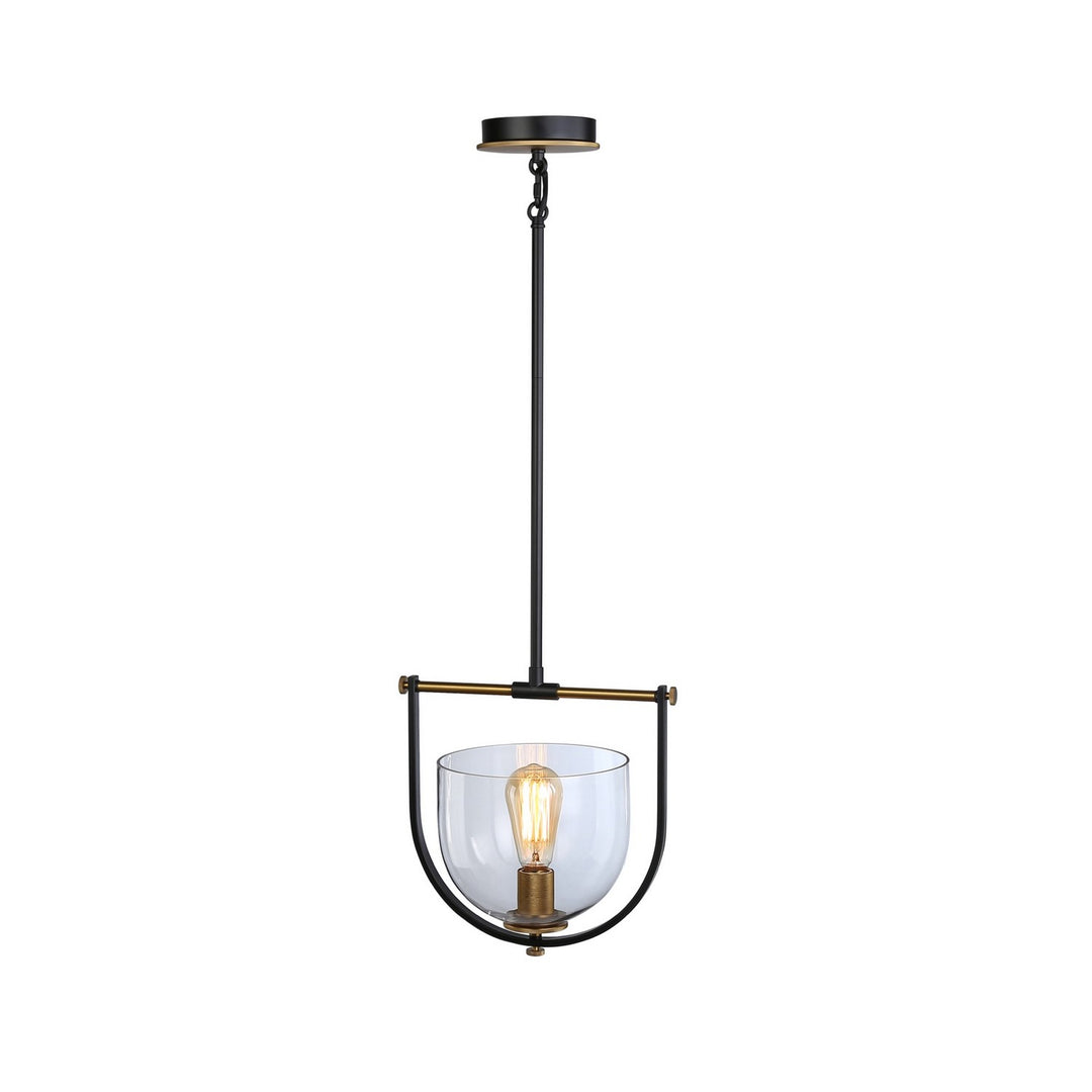 Artcraft Cheshire AC11741BB Pendant Light - Black & Brass