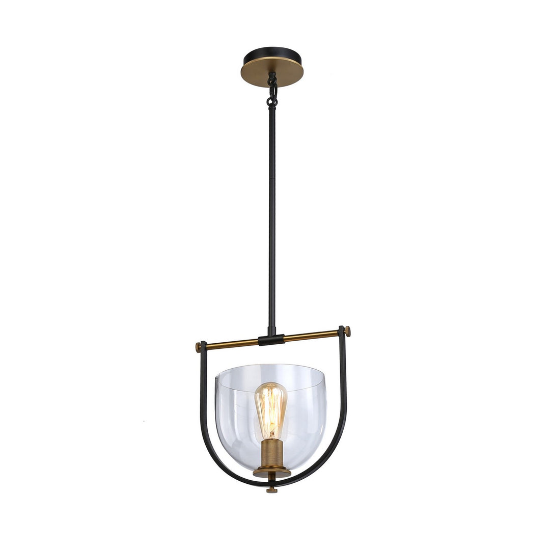 Artcraft Cheshire AC11741BB Pendant Light - Black & Brass