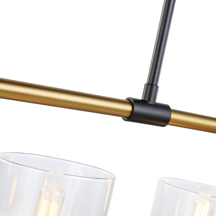 Artcraft Cheshire AC11745BB Pendant Light - Black & Brass