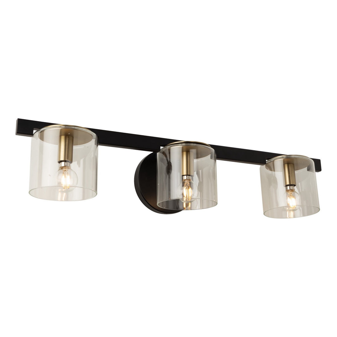 Artcraft Salinas AC11823BB Bath Vanity Light 24 in. wide - Black and Brass