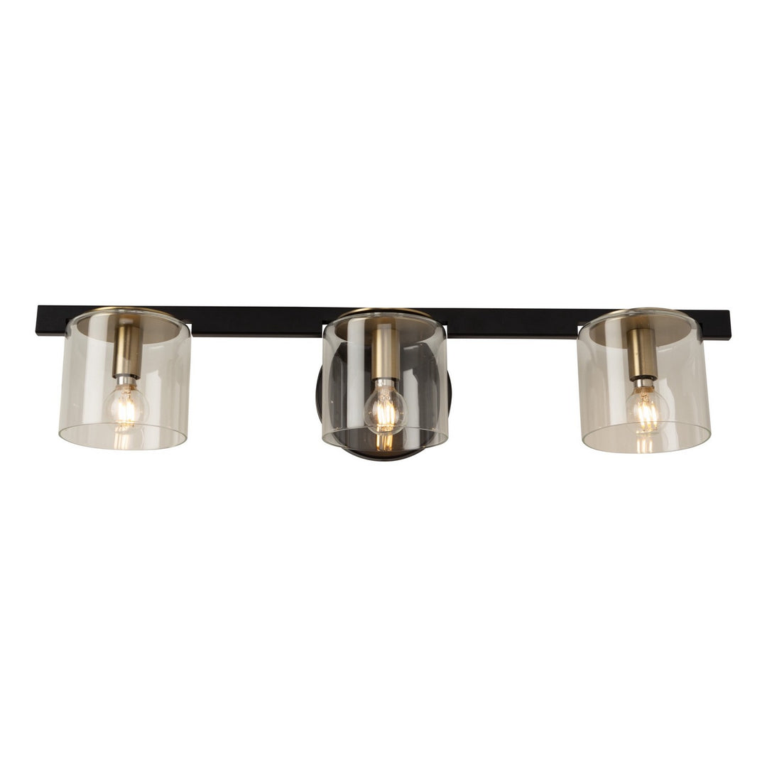 Artcraft Salinas AC11823BB Bath Vanity Light 24 in. wide - Black and Brass