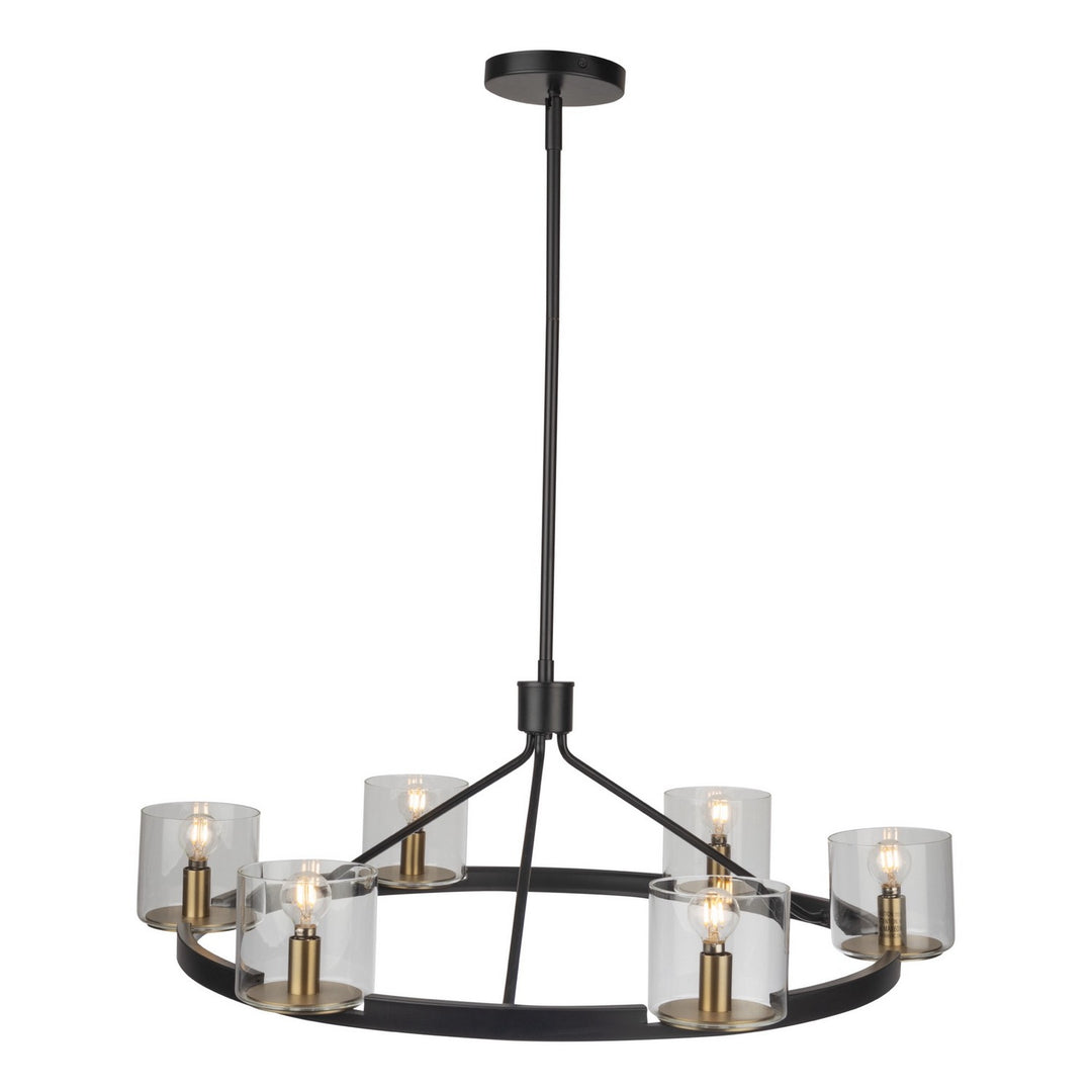 Artcraft Salinas AC11826BB Chandelier Light - Black and Brass