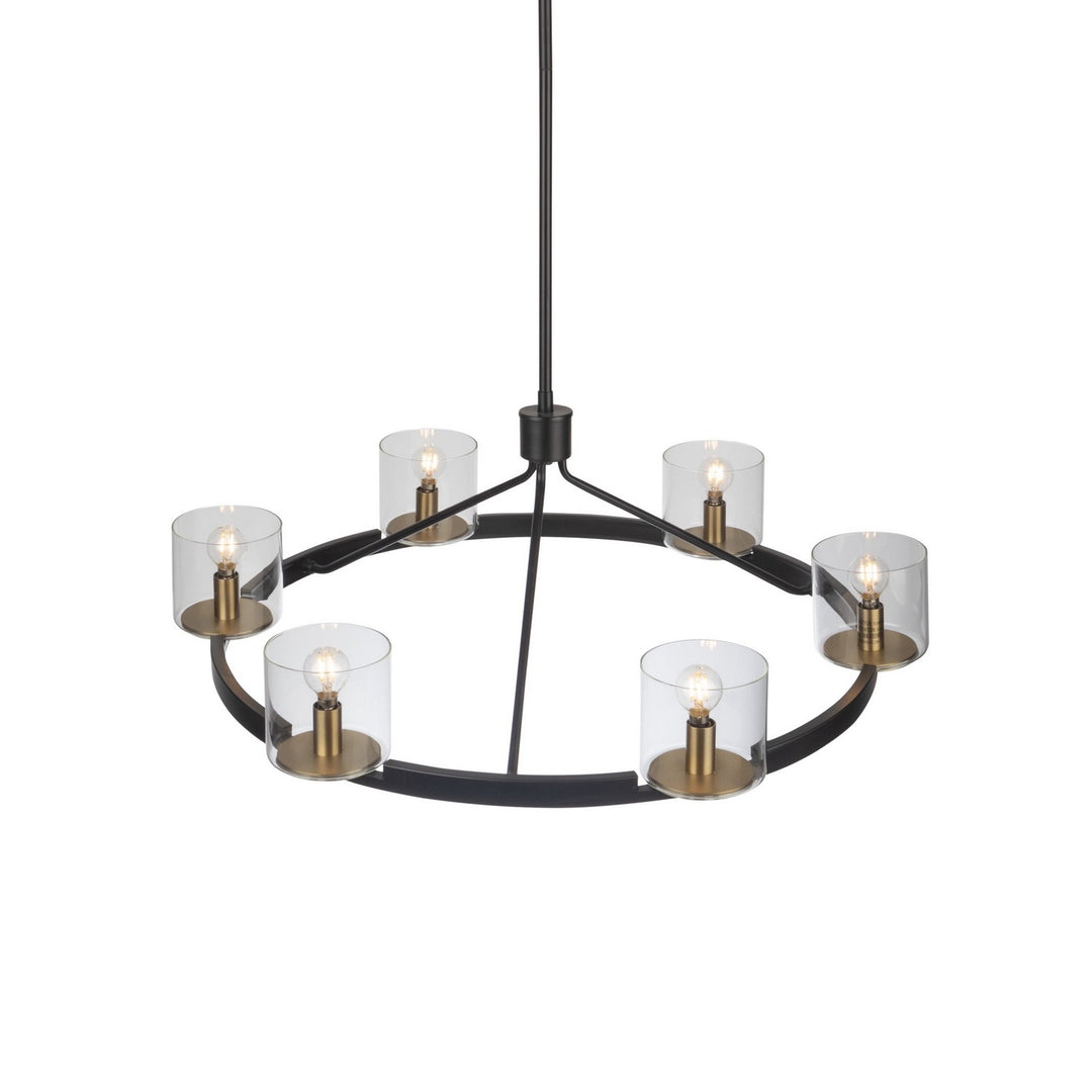 Artcraft Salinas AC11826BB Chandelier Light - Black and Brass