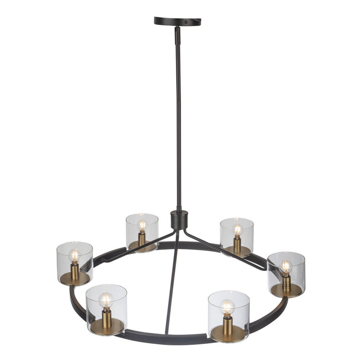 Artcraft Salinas AC11826BB Chandelier Light - Black and Brass