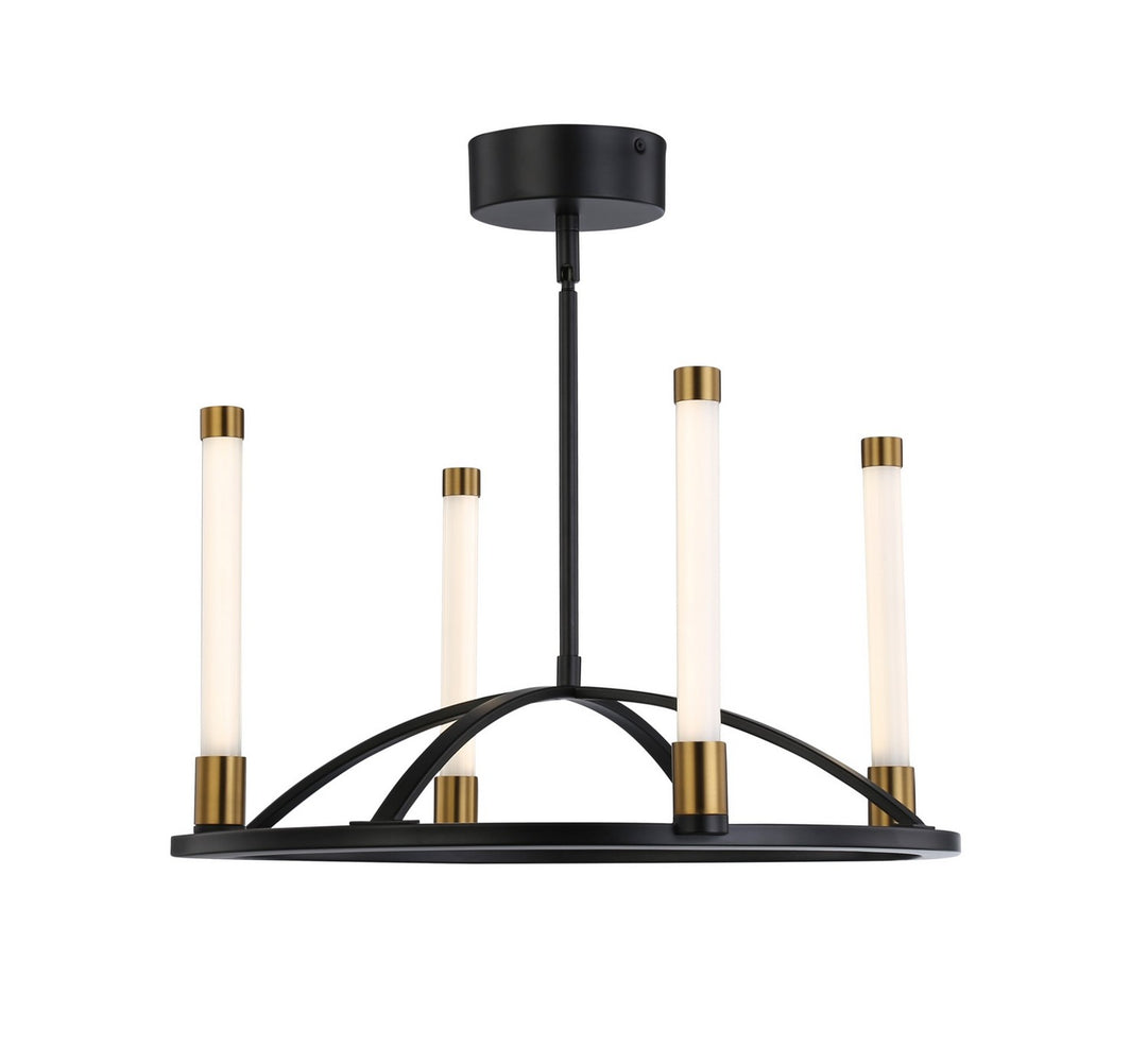 Artcraft Infiniti SC13084BB Chandelier Light - Matte Black & Brass