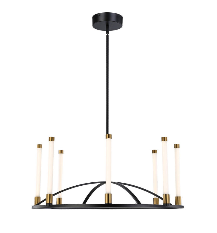 Artcraft Infiniti SC13088BB Chandelier Light - Matte Black & Brass