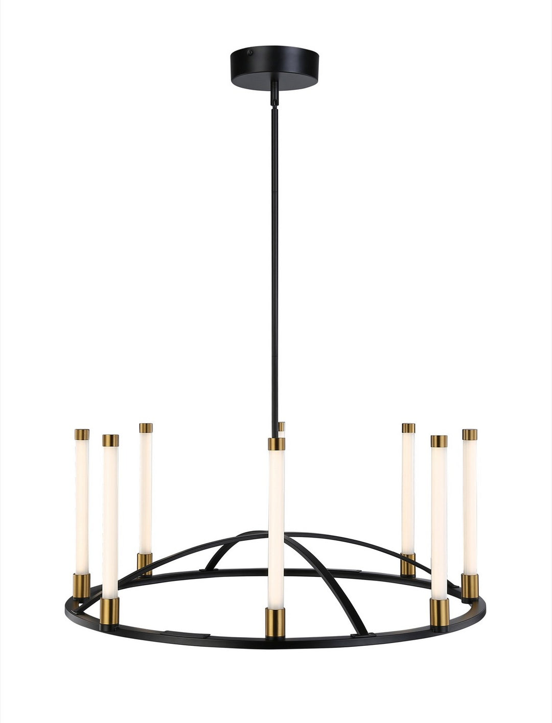 Artcraft Infiniti SC13088BB Chandelier Light - Matte Black & Brass