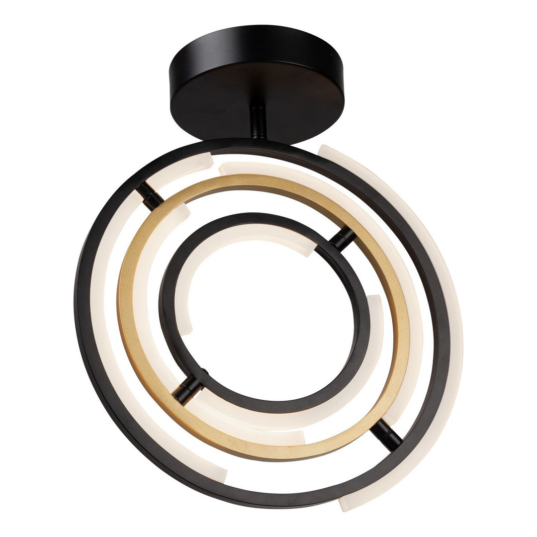Artcraft Trilogy AC6745BB Ceiling Light - Black & Brass