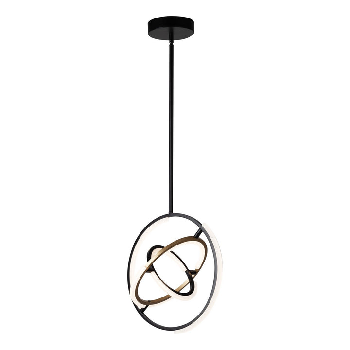 Artcraft Trilogy AC6740BB Pendant Light - Black & Brass