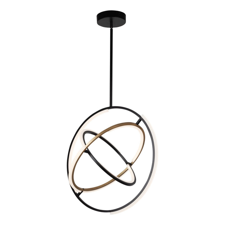 Artcraft Trilogy AC6741BB Pendant Light - Black & Brass