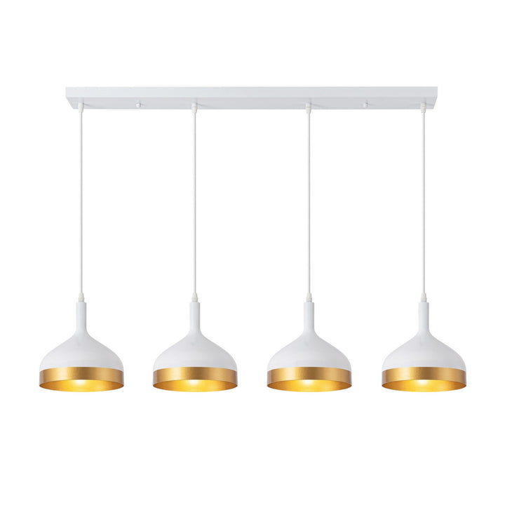 Artcraft Dash SC13354WH Pendant Light - White & Gold