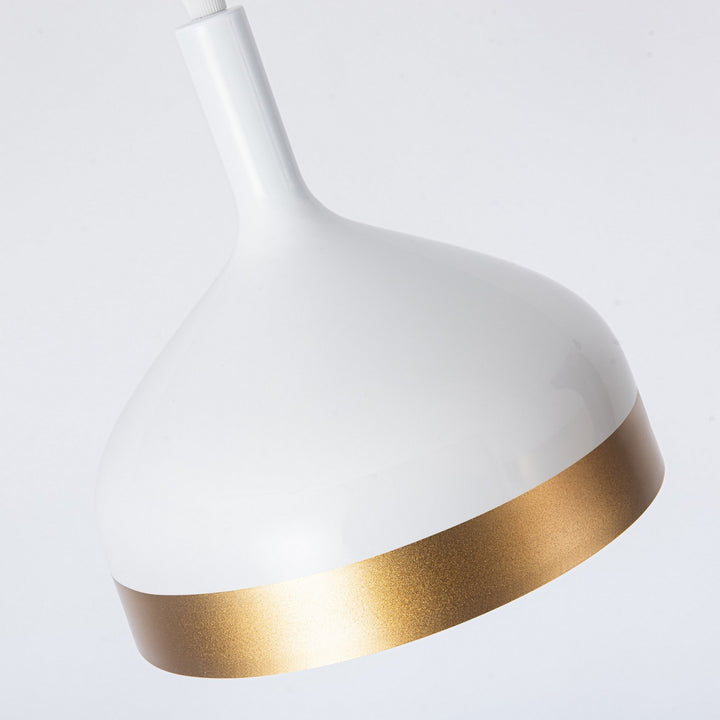 Artcraft Dash SC13354WH Pendant Light - White & Gold