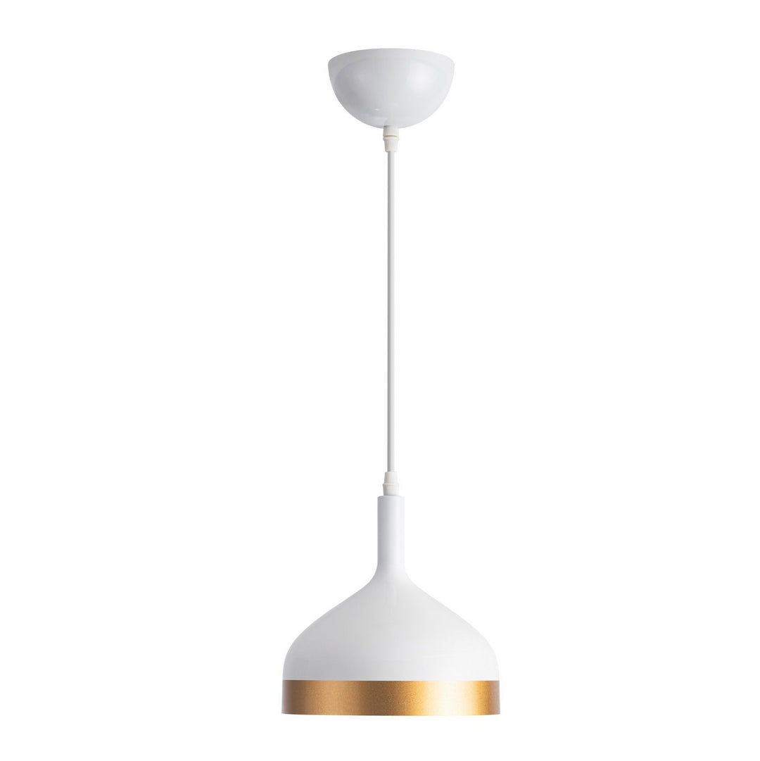 Artcraft Dash SC13351WH Pendant Light - White & Gold