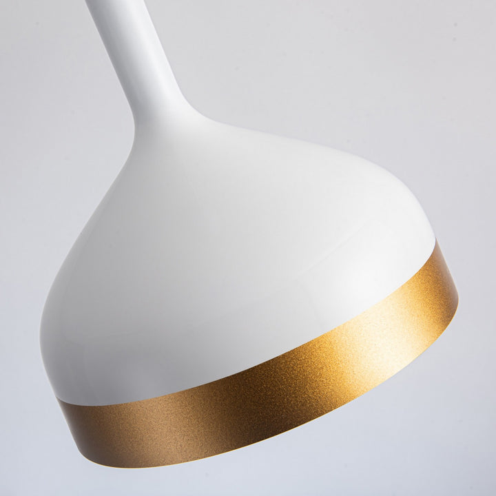 Artcraft Dash SC13351WH Pendant Light - White & Gold