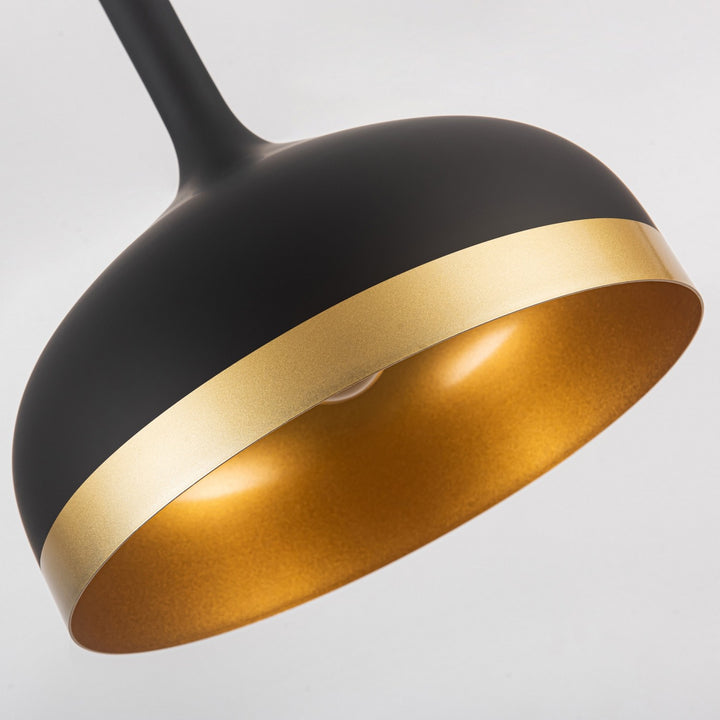 Artcraft Dash SC13350BK Pendant Light - Black & Gold