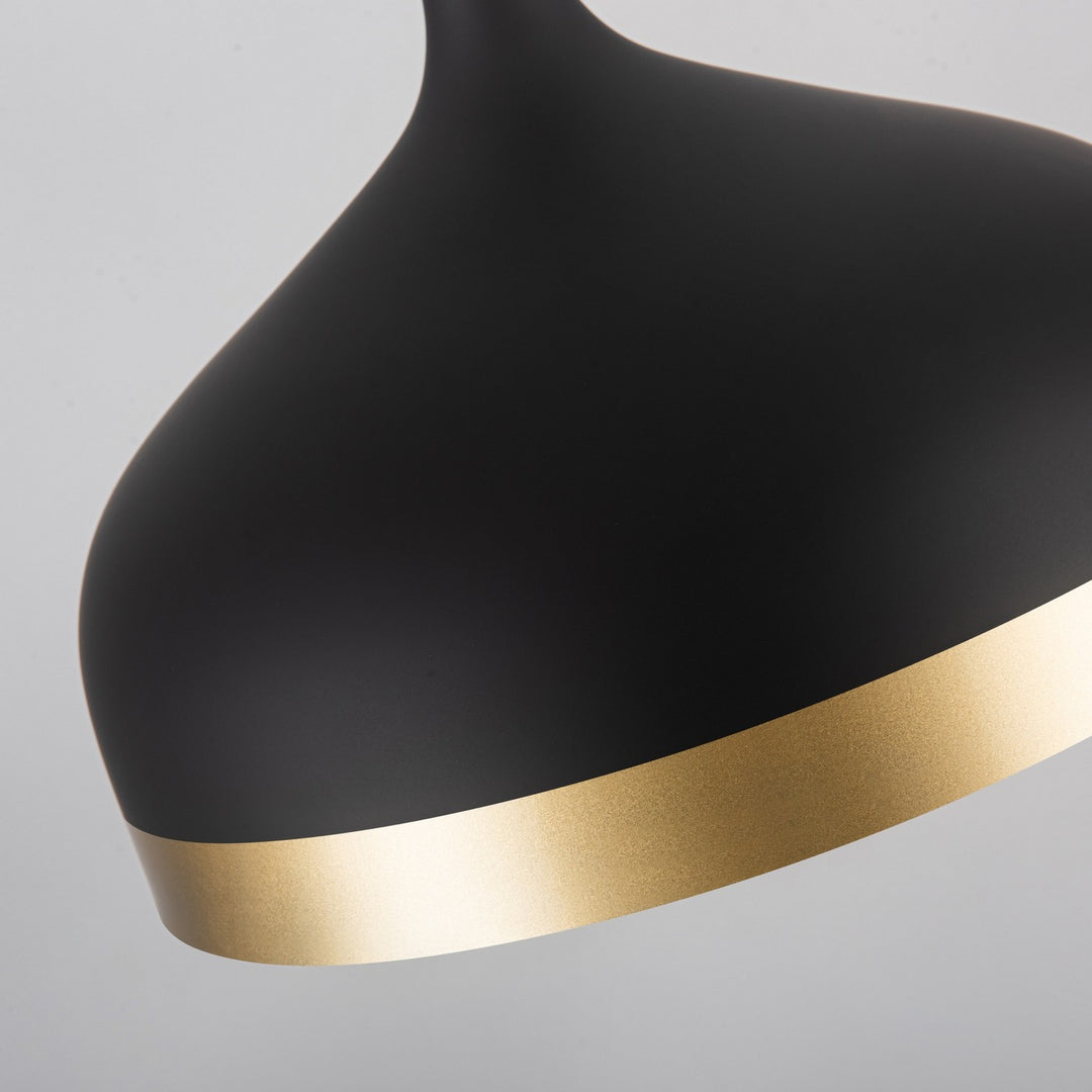 Artcraft Dash SC13350BK Pendant Light - Black & Gold