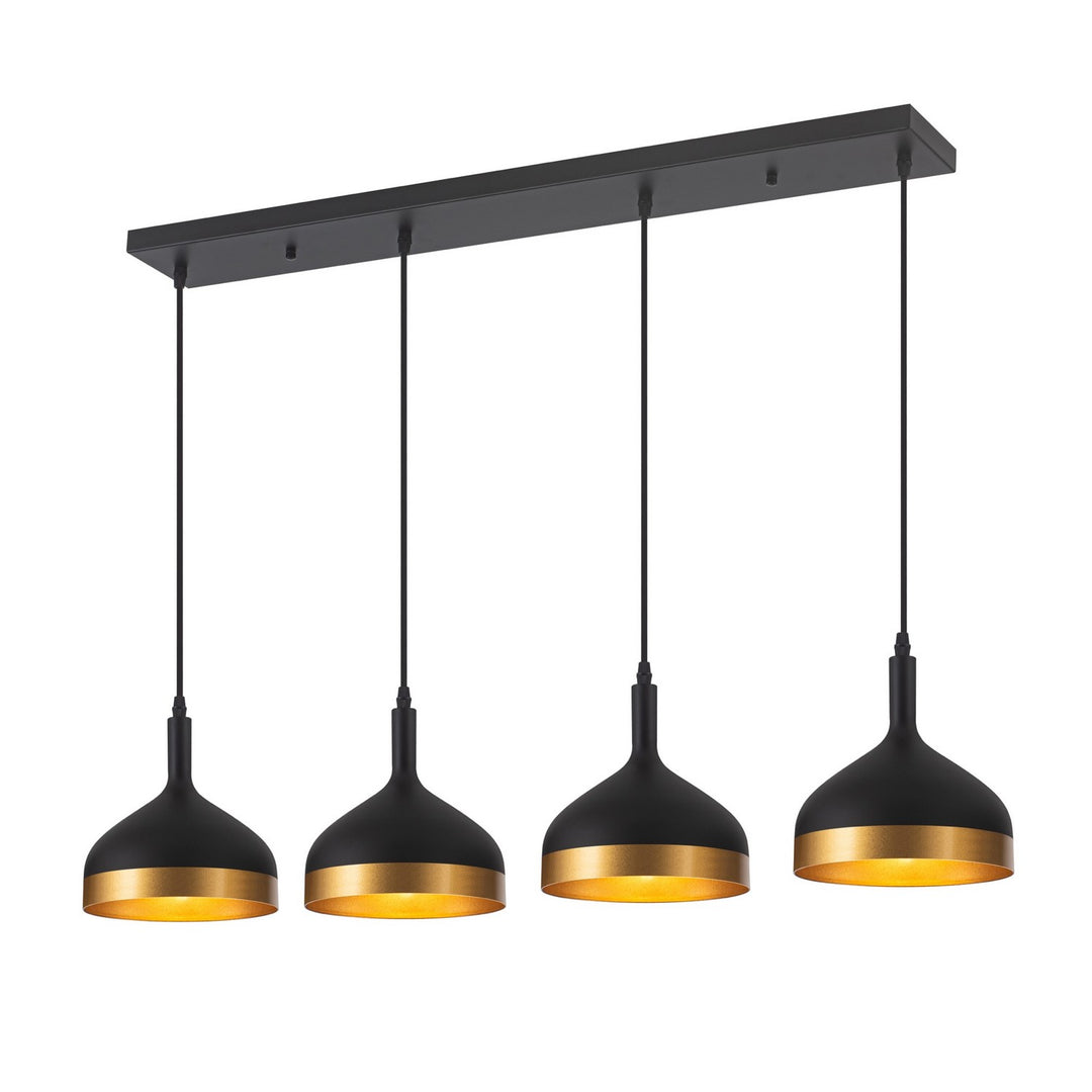 Artcraft Dash SC13354BK Pendant Light - Black & Gold