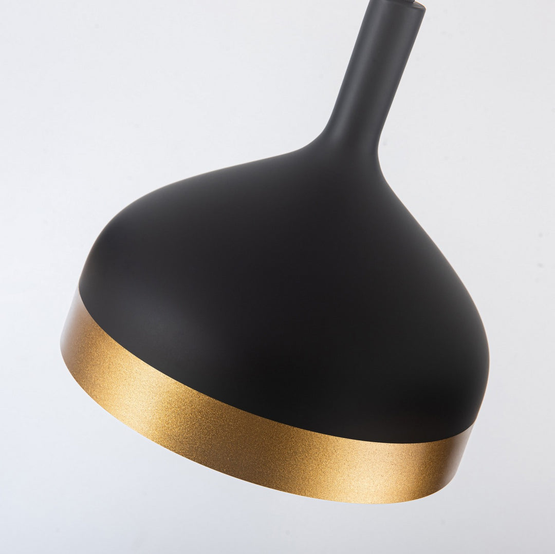 Artcraft Dash SC13354BK Pendant Light - Black & Gold