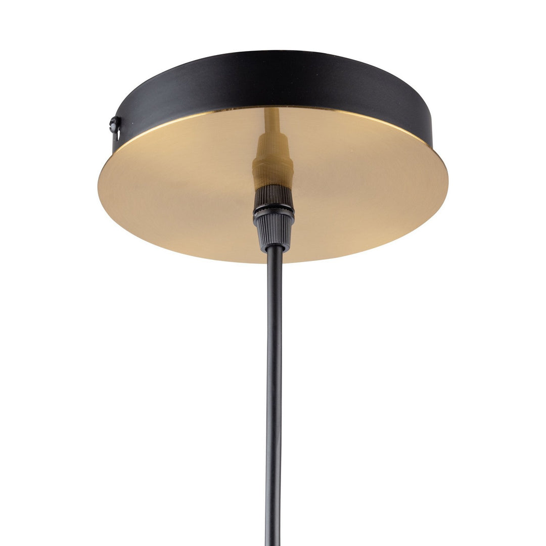 Artcraft Aurelia AC11761VB Pendant Light - Matte Black & Brass