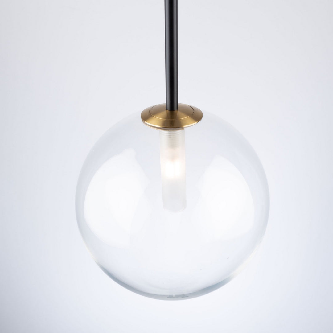 Artcraft Aurelia AC11761VB Pendant Light - Matte Black & Brass